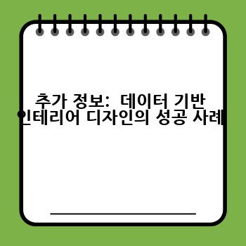 추가 정보:  데이터 기반 인테리어 디자인의 성공 사례