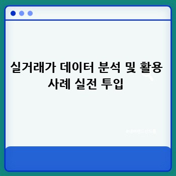 실거래가 데이터 분석 및 활용 사례 실전 투입