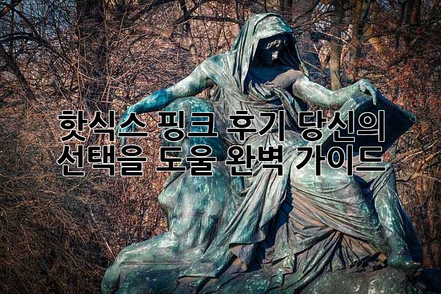 핫식스 핑크 후기: 당신의 선택을 도울 완벽 가이드 💖