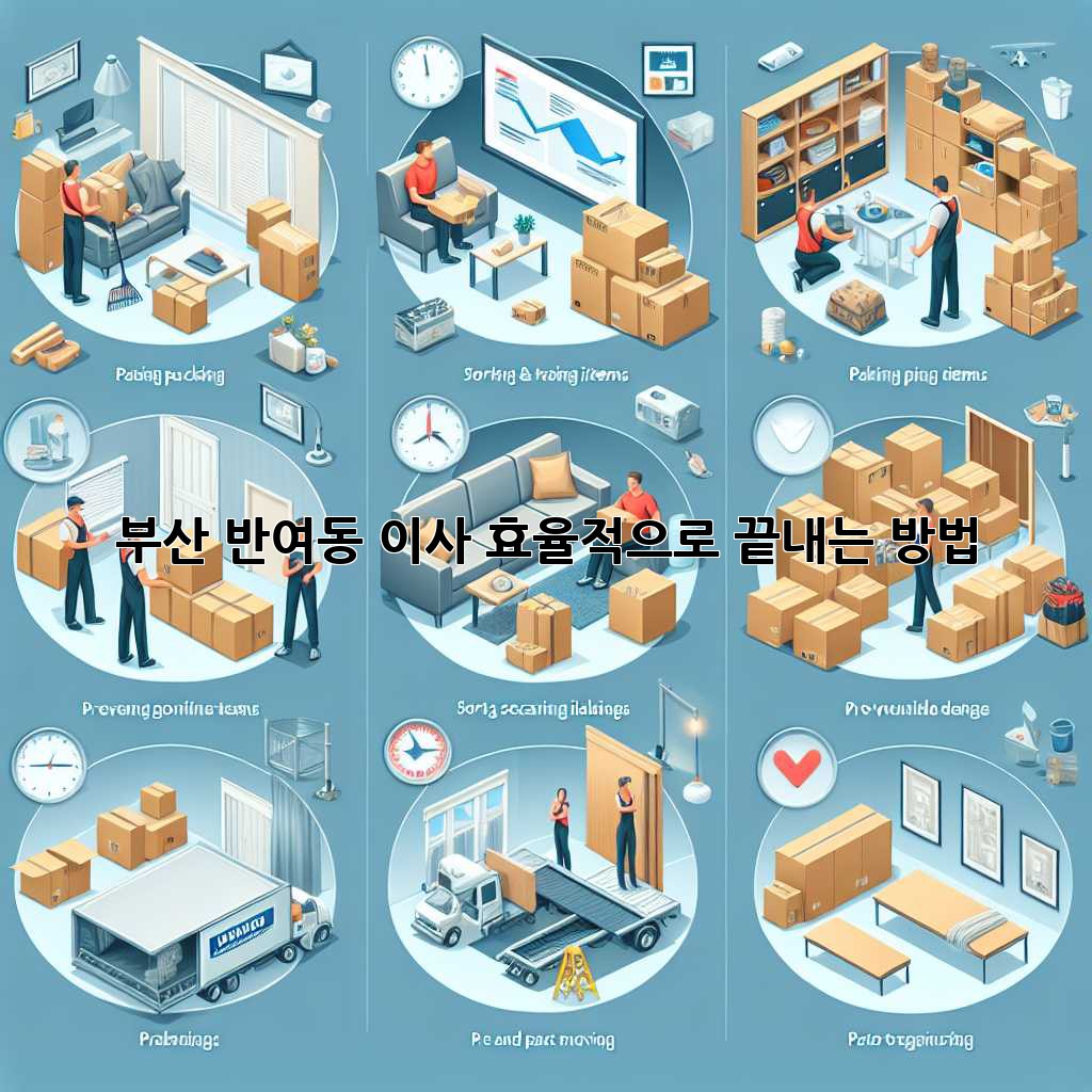 부산 반여동 이사, 효율적으로 끝내는 방법!