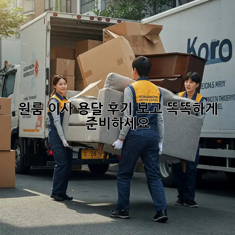 원룸 이사, 용달 후기 보고 똑똑하게 준비하세요!