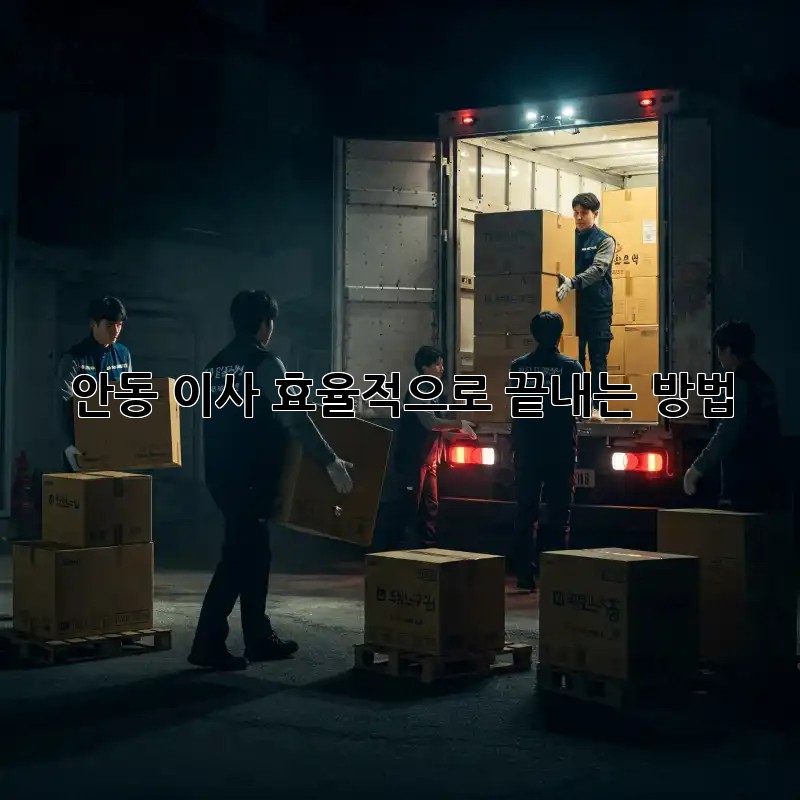안동 이사, 효율적으로 끝내는 방법!