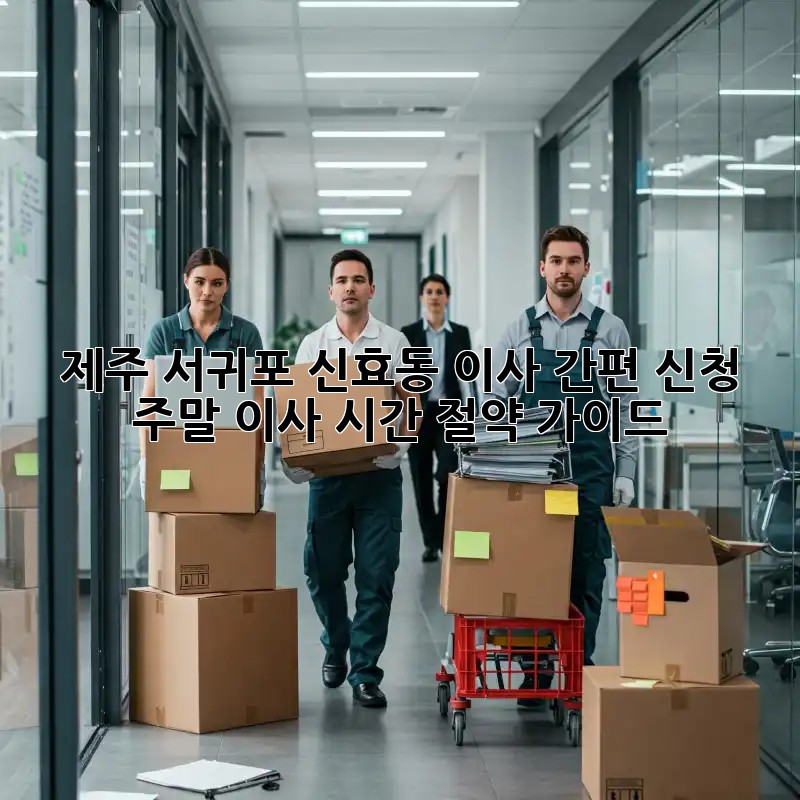제주 서귀포 신효동 이사 간편 신청: 주말 이사 시간 절약 가이드