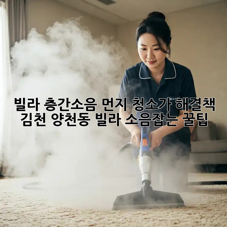 빌라 층간소음? 먼지 청소가 해결책! 김천 양천동 빌라 소음잡는 꿀팁