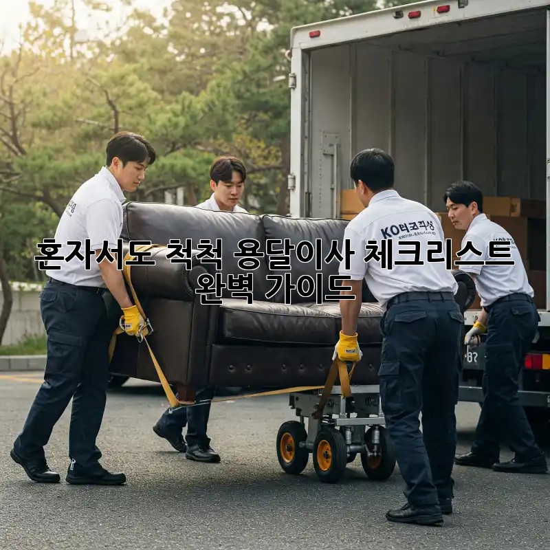 혼자서도 척척! 용달이사 체크리스트 완벽 가이드