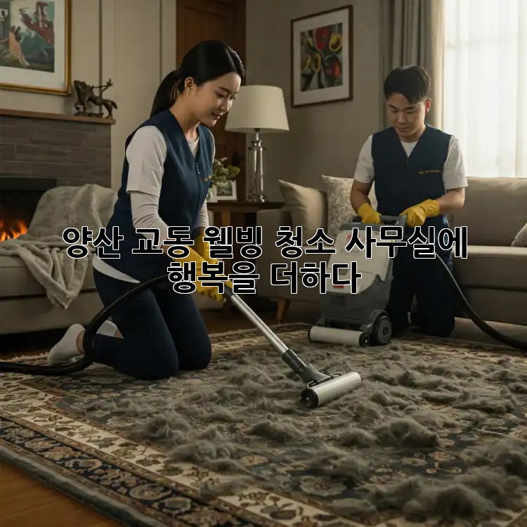 양산 교동 웰빙 청소🧹✨, 사무실에 행복을 더하다!