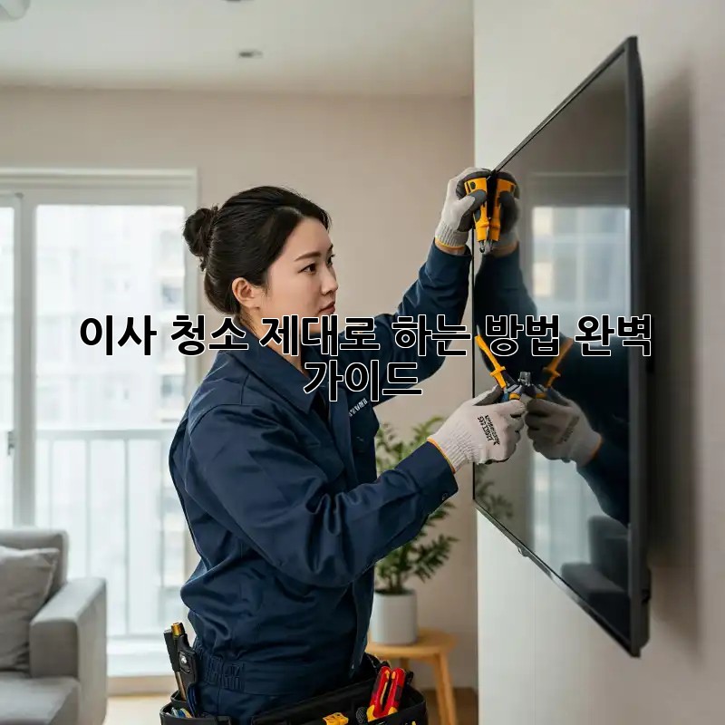 이사 청소, 제대로 하는 방법! 완벽 가이드